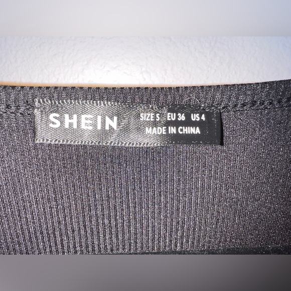 Black Ribbed Dress - Picture 2 of 4